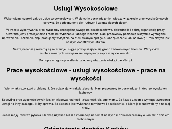 www.uslugiwysokosciowe.pl