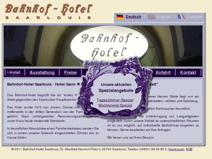 www.bahnhofhotel-saarlouis.de