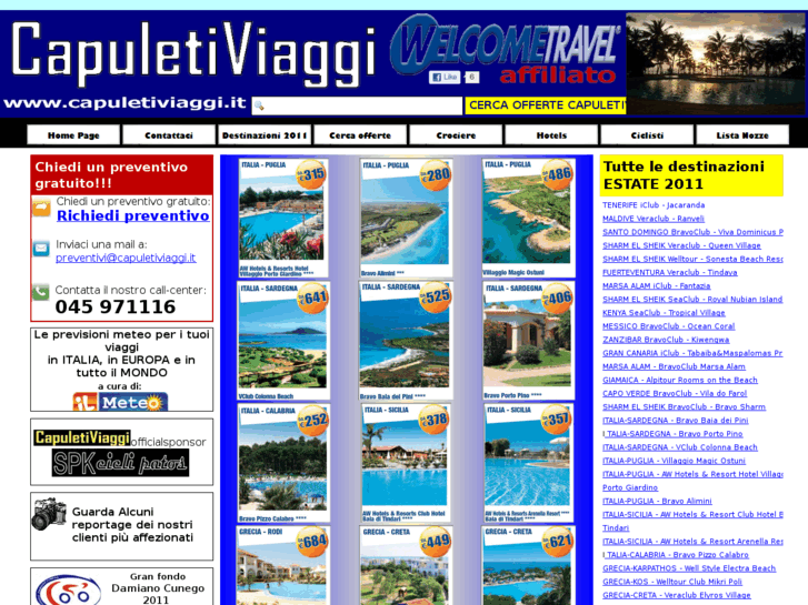 www.capuletiviaggi.it