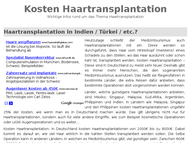 www.kostenhaartransplantation.com