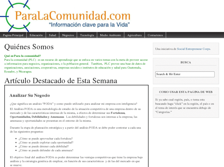 www.paralacomunidad.com