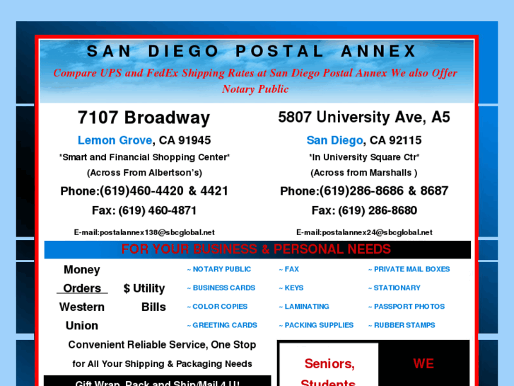 www.sandiegopostalannex.com