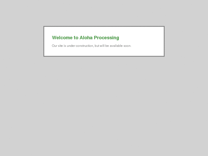 www.alohaprocessing.net