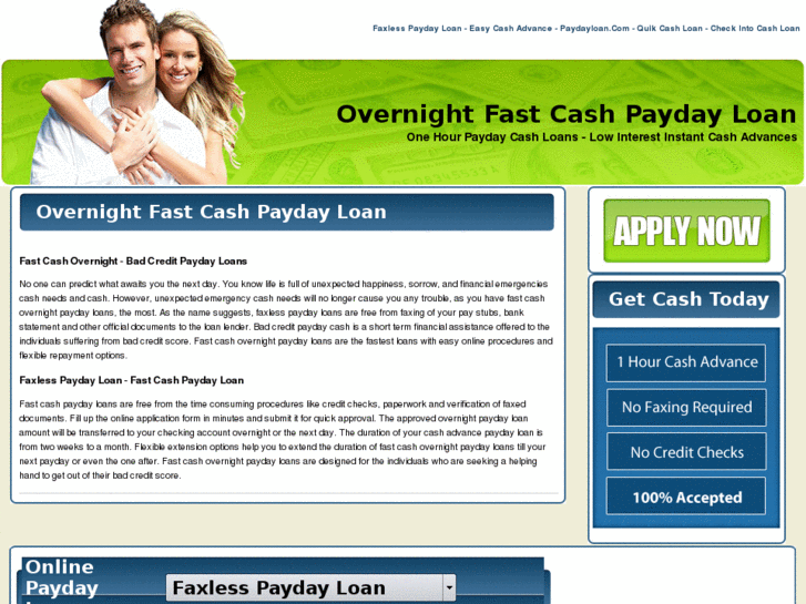 www.fastcashovernightpaydayloans.com