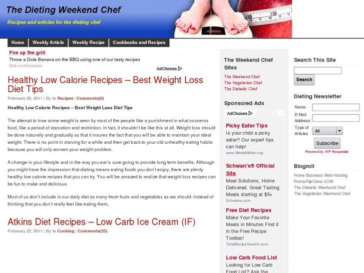 www.thedietingweekendchef.com