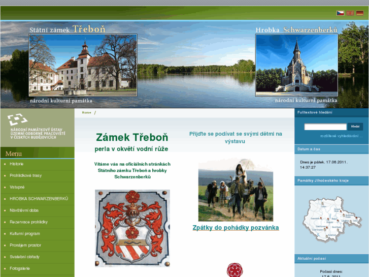 www.zamek-trebon.eu