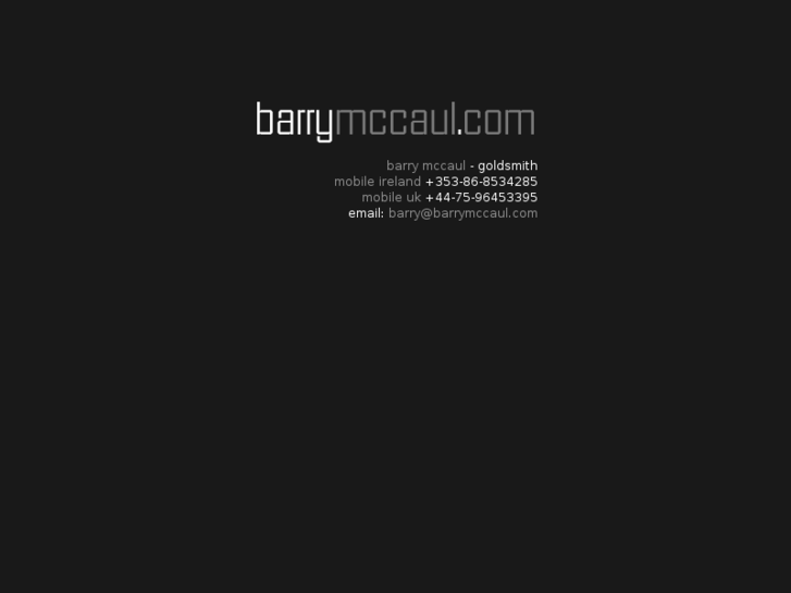 www.barrymccaul.com