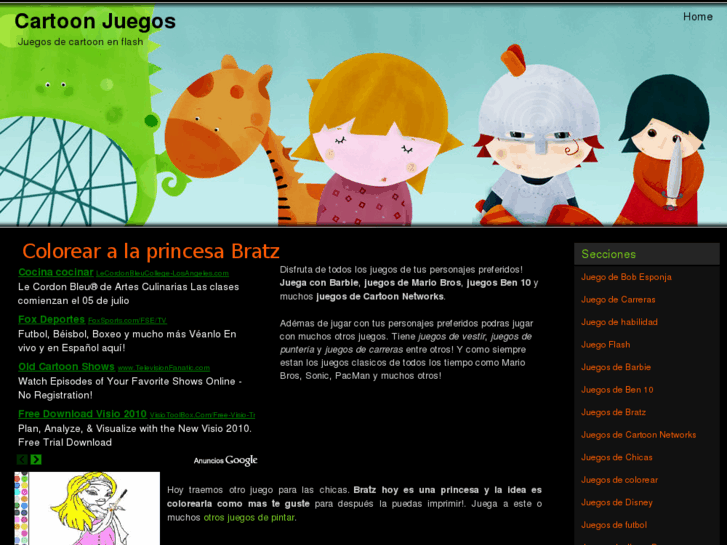 www.cartoonjuegos.net