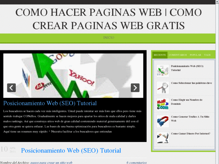 www.comohacermipaginaweb.com