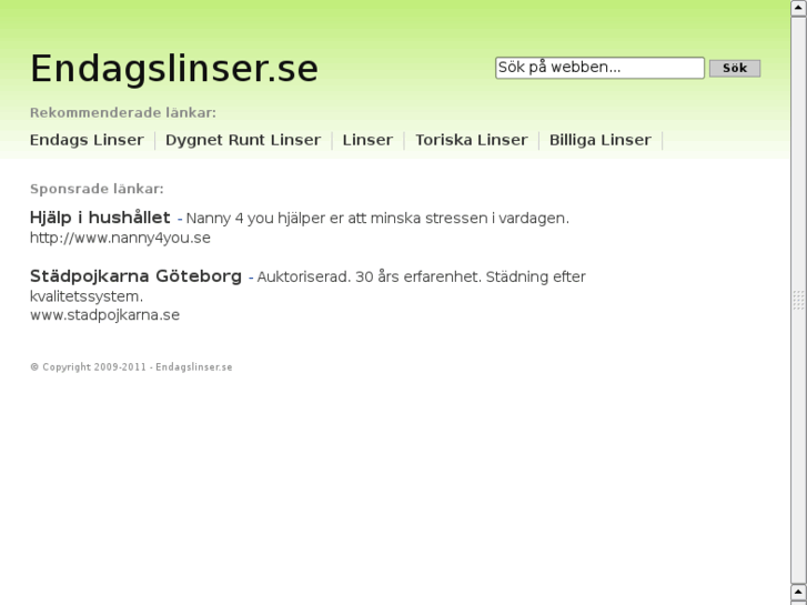 www.endagslinser.se