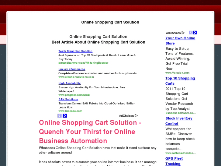 www.onlineshoppingcartsolution.org