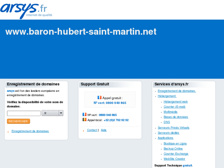 www.baron-hubert-saint-martin.net