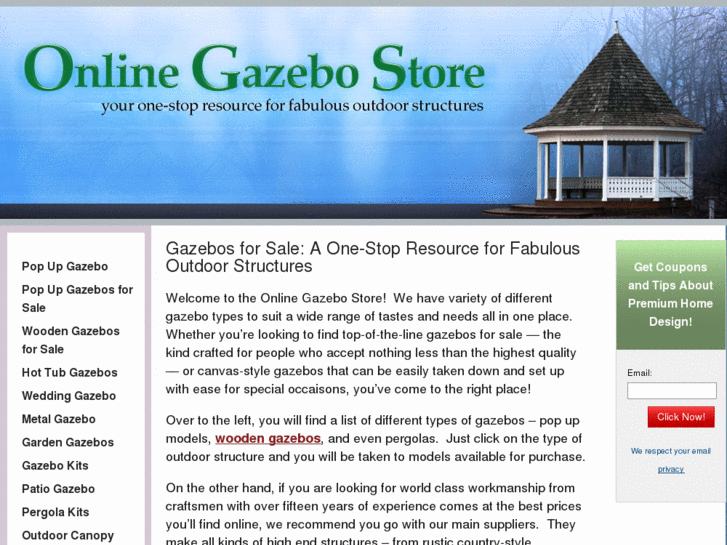 www.gazebosforsale.info