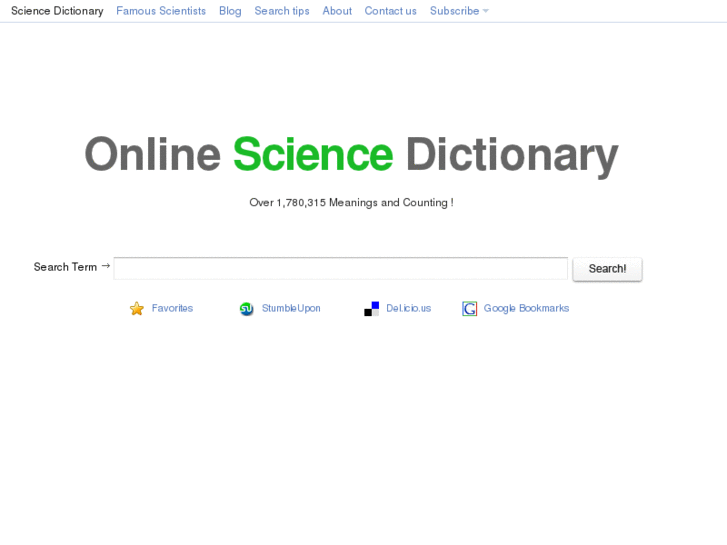 www.onlinesciencedictionary.net