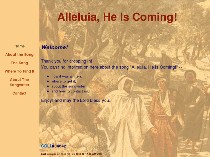 www.alleluiaheiscoming.com