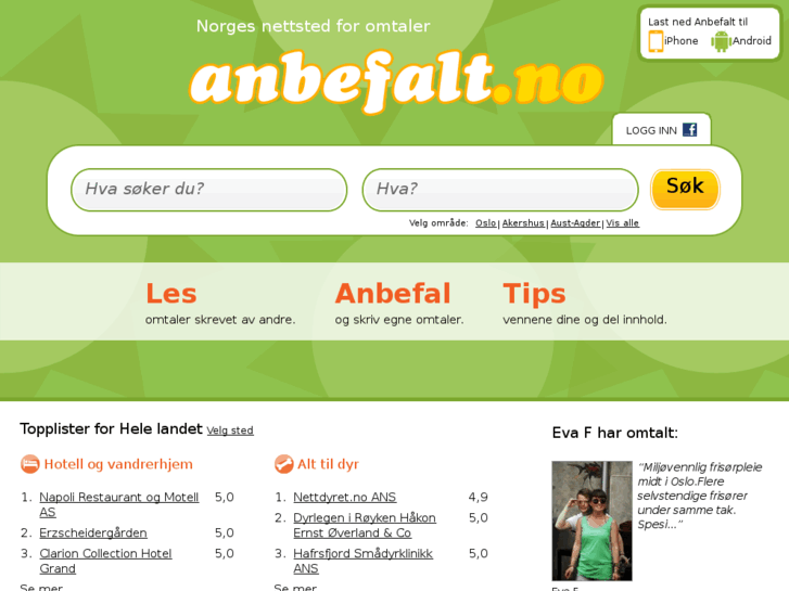 www.anbefalt.no