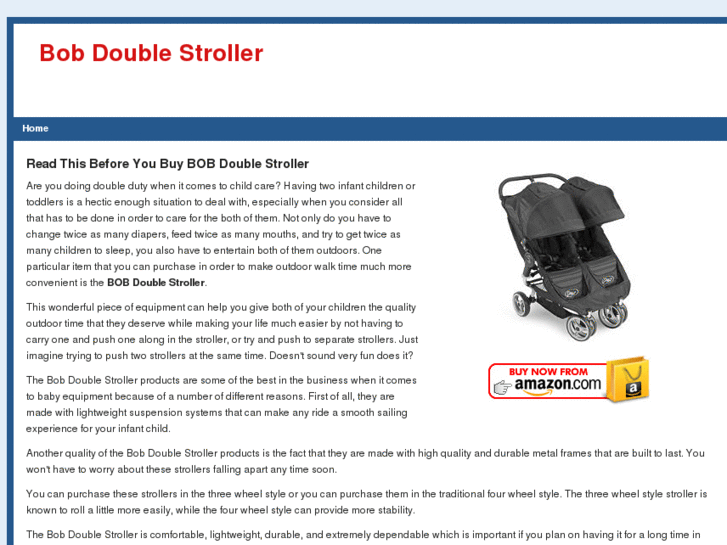 www.bobdoublestroller.net