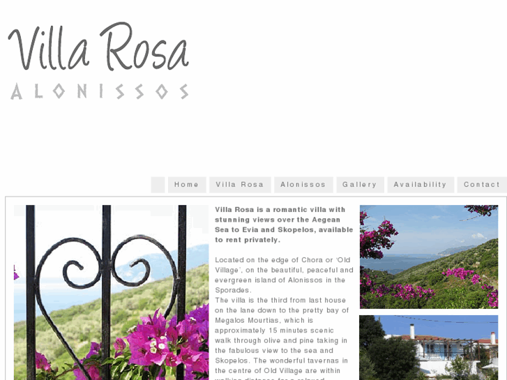 www.villarosaalonissos.com