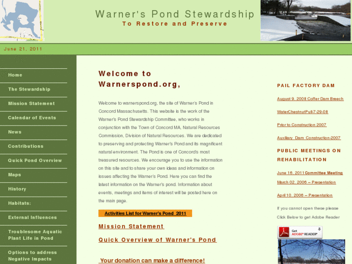 www.warnerspond.org