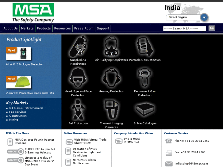 www.msa-india.com