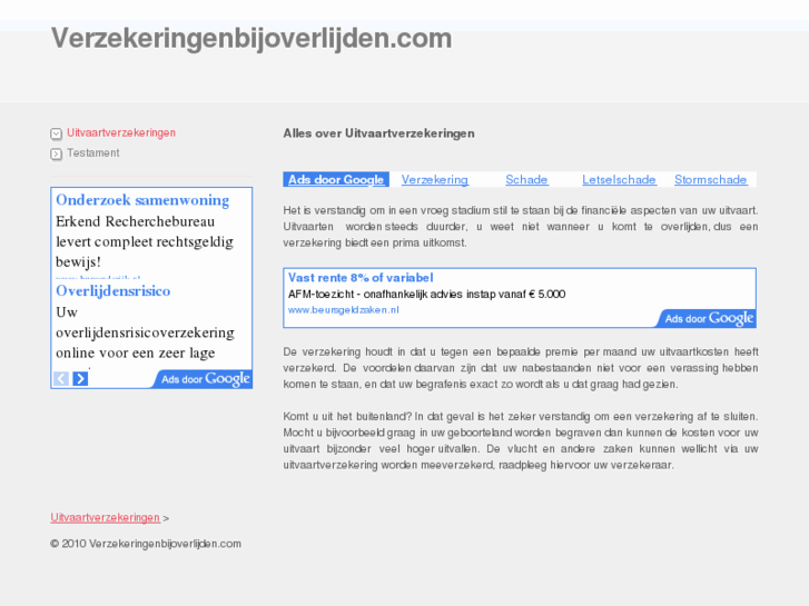 www.verzekeringenbijoverlijden.com