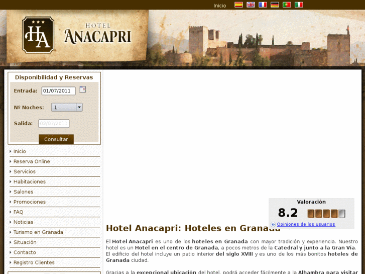 www.anacaprihotel.com