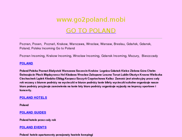 www.go2poland.mobi