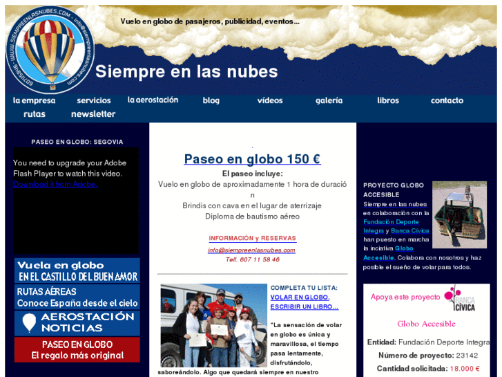 www.siempreenlasnubes.es