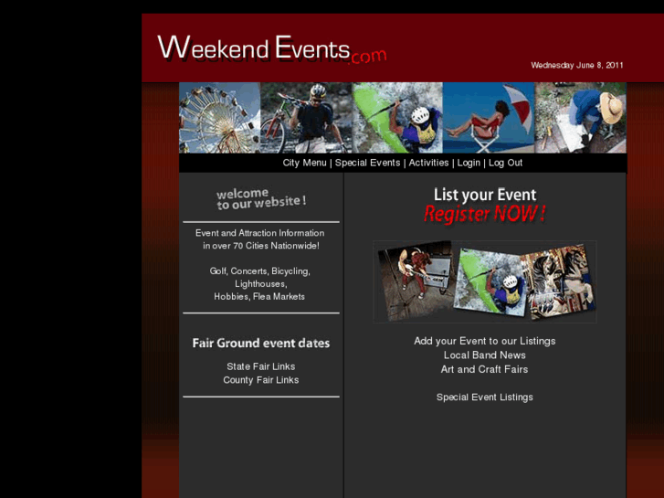www.weekendevents.com