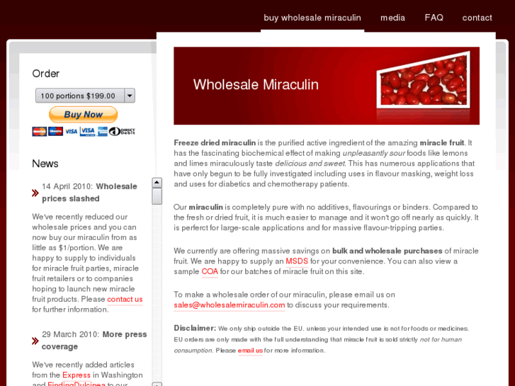 www.wholesalemiraculin.com