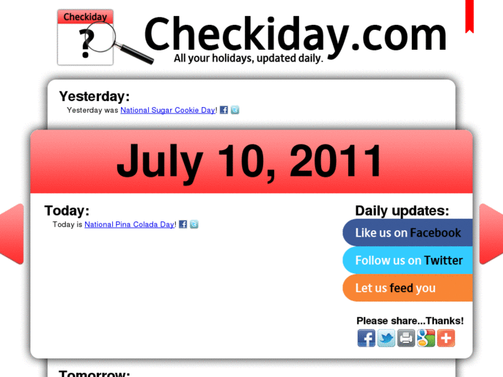 www.checkiday.com