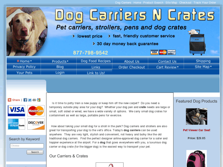 www.dogcarriersncrates.com