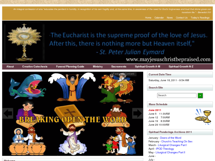 www.mayjesuschristbepraised.com