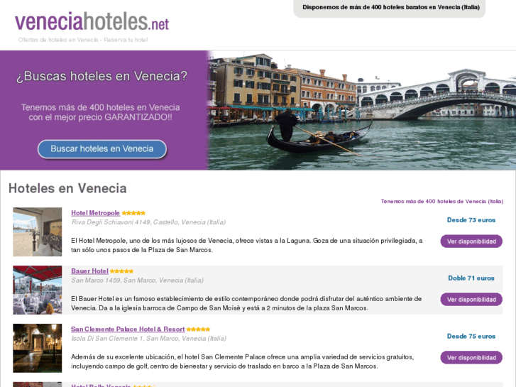 www.veneciahoteles.net