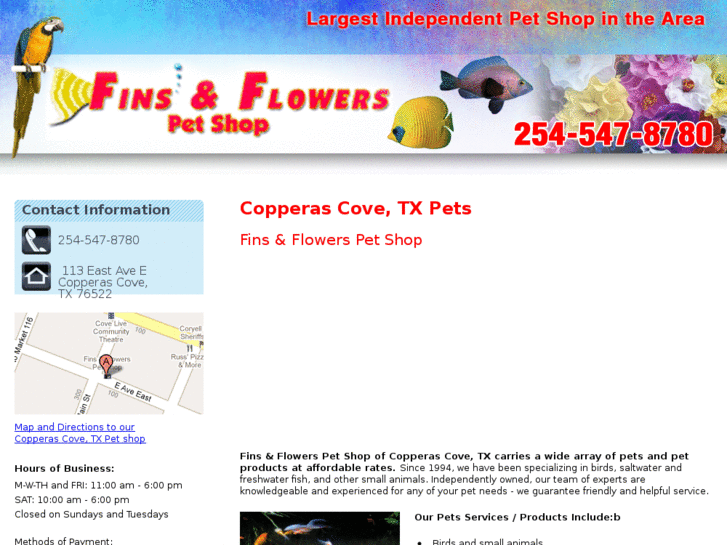 www.finsnflowerspetshop.com