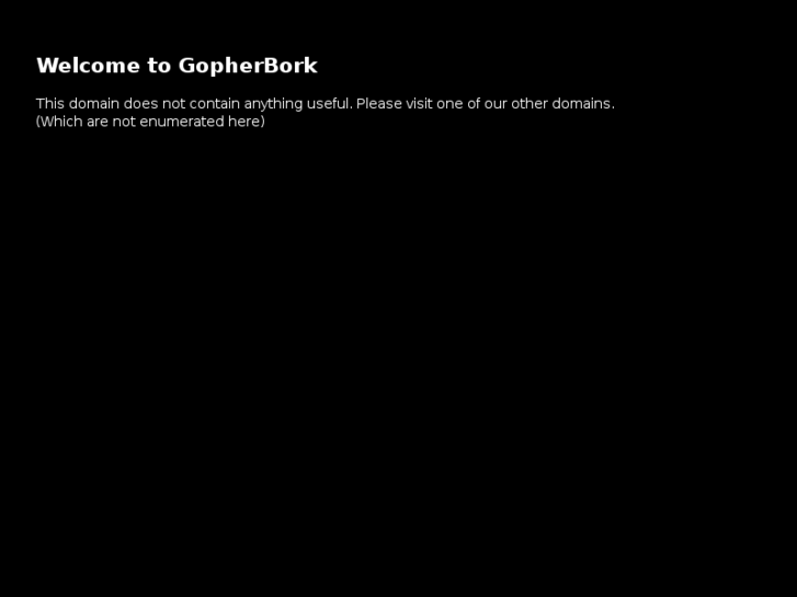 www.gopherbork.net