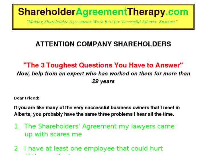 www.shareholderagreementtherapy.com