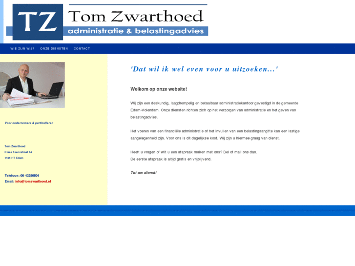 www.tomzwarthoed.com