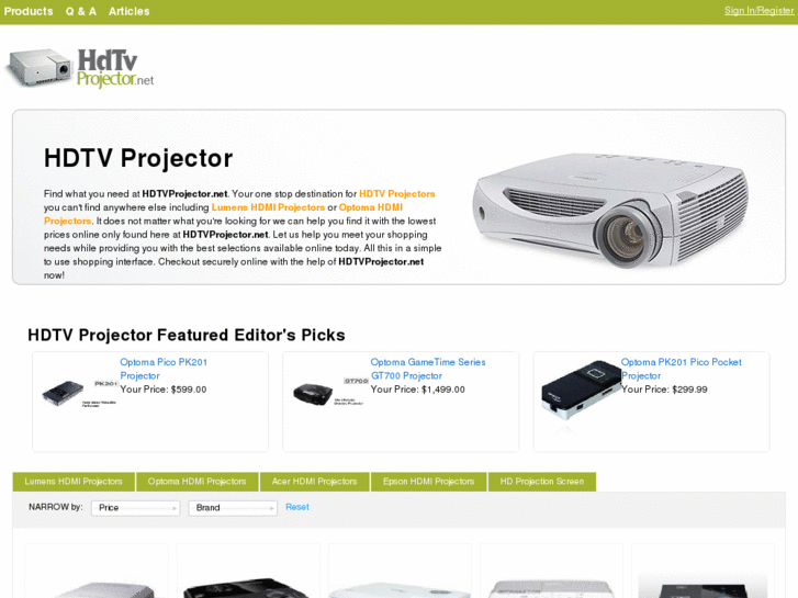 www.hdtvprojector.net