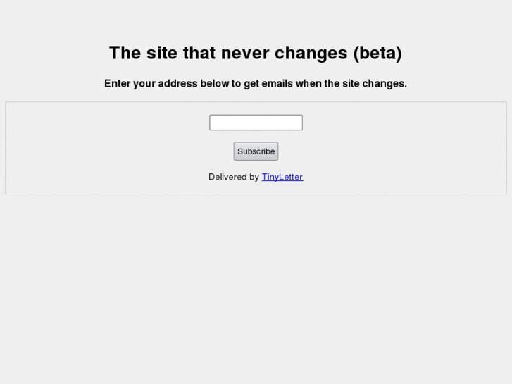 www.thesitethatneverchanges.com