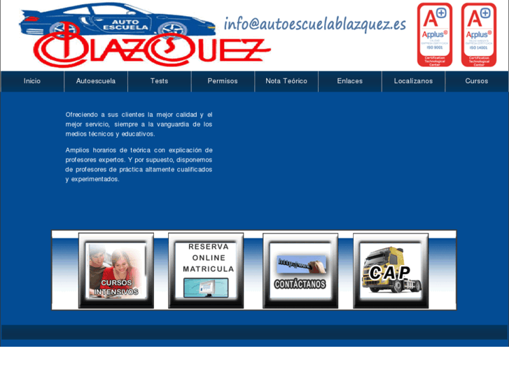 www.autoescuelablazquez.es