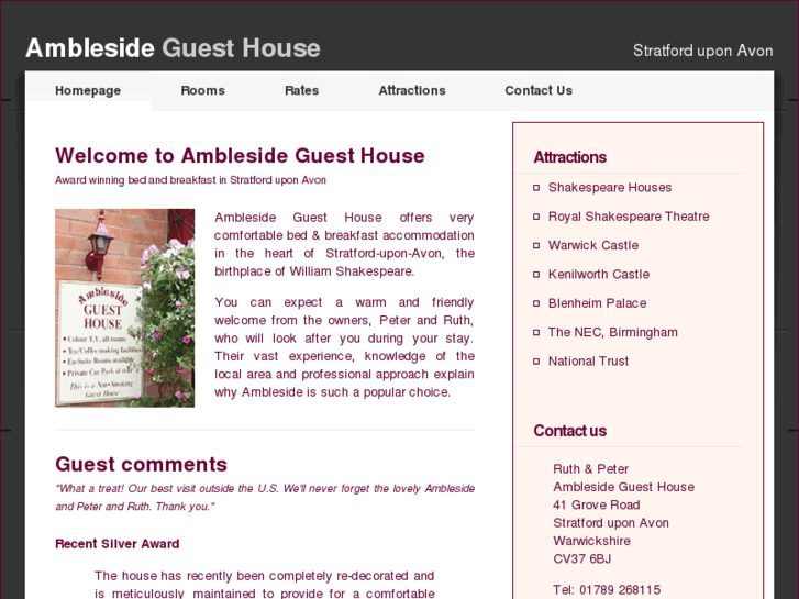 www.bedandbreakfastinwarwickshire.com