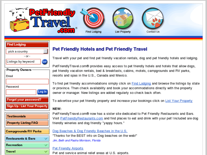 www.petfriendlytravel.com