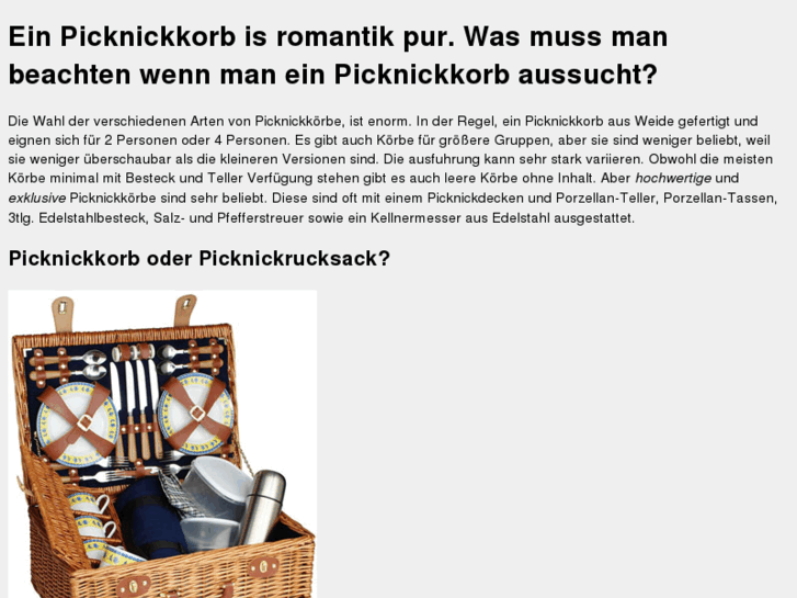 www.picknickkorb.net