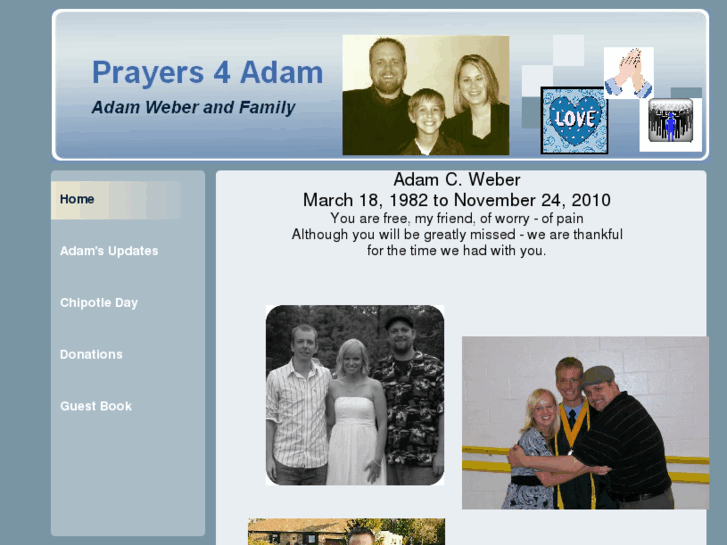 www.prayers4adam.com