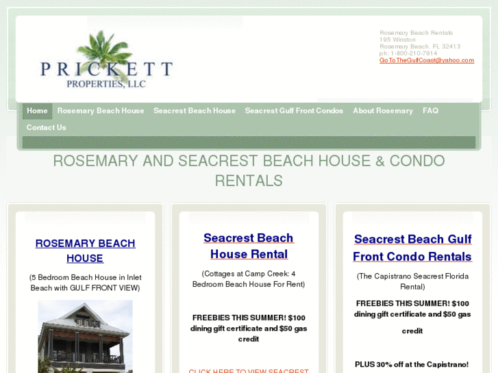 www.rosemarybeachrentals.net