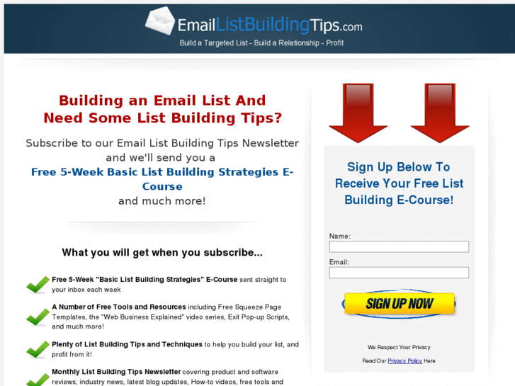 www.email-list-building-tips.com