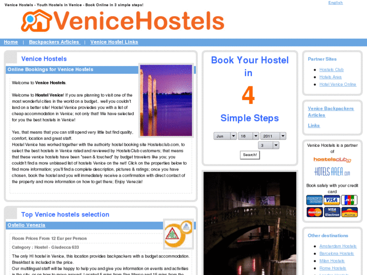 www.venicehostels.info