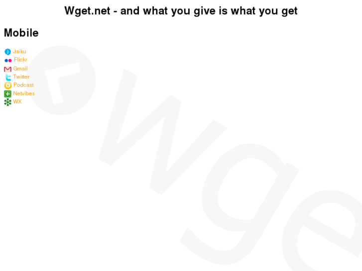 www.wget.net