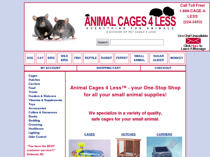 www.animalcages4less.com